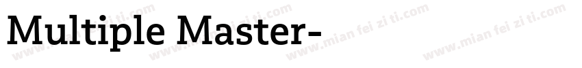 Multiple Master字体转换